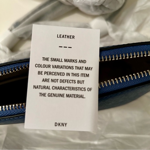 NWT DKNY Bryant Dome Crossbody Blue Top Zip Retail $148 - Picture 13 of 15